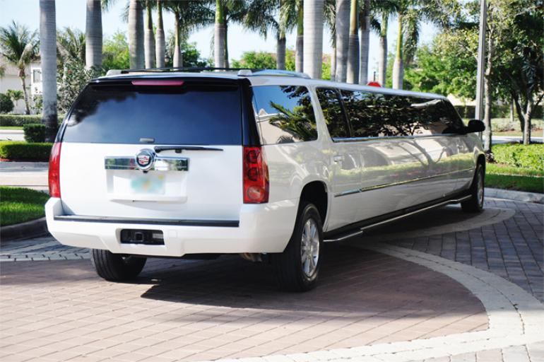 Clearwater White Escalade Limo 